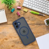 Case for Samsung A37 Full Matte Mag Cover compatible with MagSafe navy blue