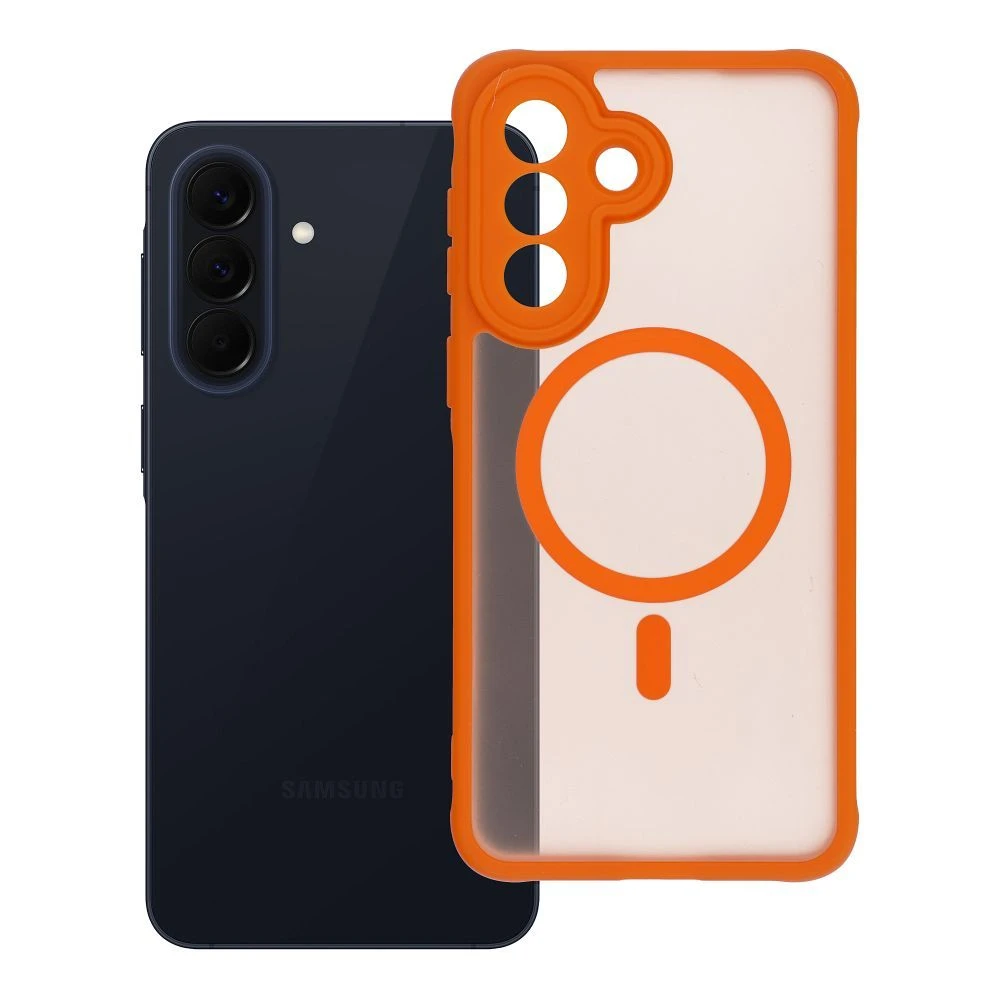Case for Samsung A57 Full Matte Mag Cover compatible with MagSafe orange