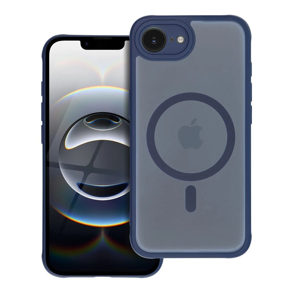 Case for iPhone 13 Full Matte Mag Cover compatible with MagSafe blue