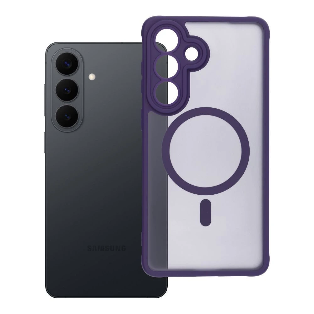 Case for Samsung S26 PLUS Full Matte Mag Cover compatible with MagSafe purple