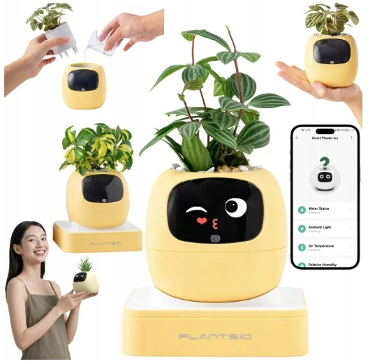 Inteligentní květináč Plantsio IVY gen 2 žlutá