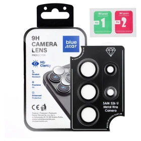 Ochranné sklo Blue Star Easy Install Tempered Glass Camera Lens Protector pro Samsung Galaxy S26 Ultra, černá