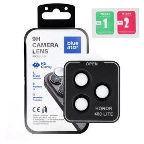 Ochranné sklo Blue Star Easy Install Tempered Glass Camera Lens Protector pro Honor 400 Lite, černá