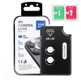 Ochranné sklo Blue Star Easy Install Tempered Glass Camera Lens Protector pro Samsung Galaxy Flip7, černá