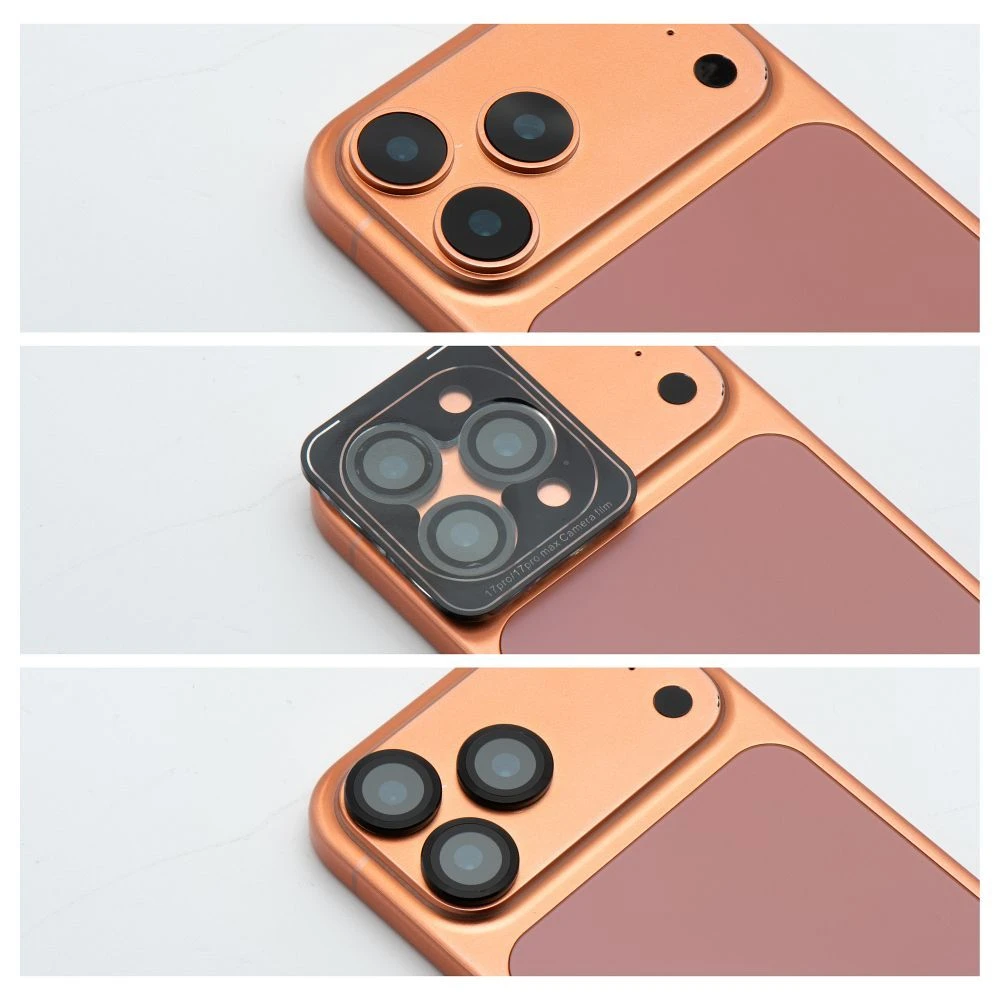 Tempered Glass Camera Lens Protector for iPhone 16 PRO / 16 PRO MAX Blue Star Easy Install black