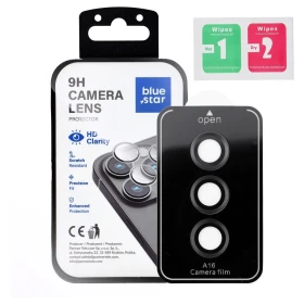 Ochranné sklo Blue Star Easy Install Tempered Glass Camera Lens Protector pro Samsung Galaxy A16, černá