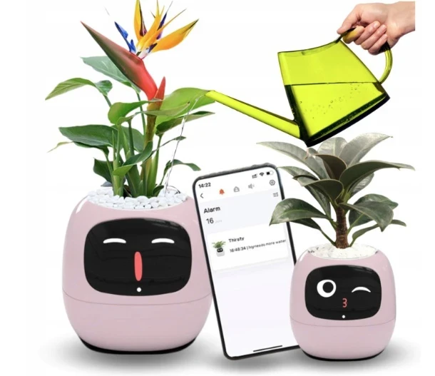 Inteligentní květináč Plantsio IVY růžová