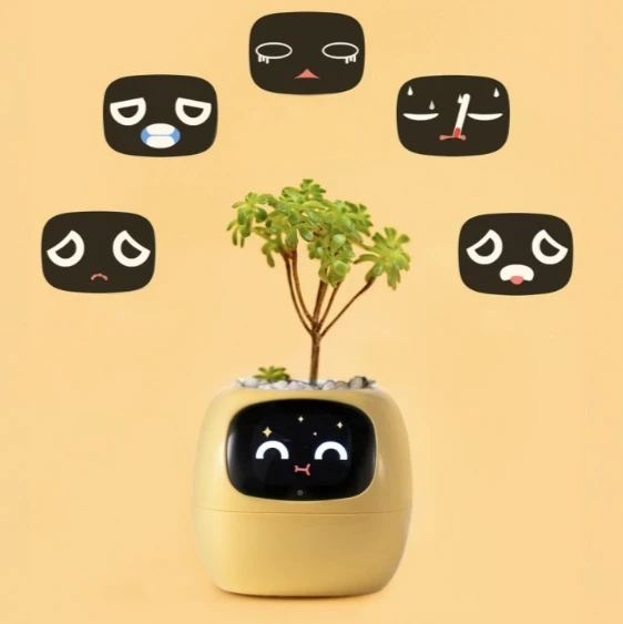 Inteligentní květináč Plantsio IVY žlutá