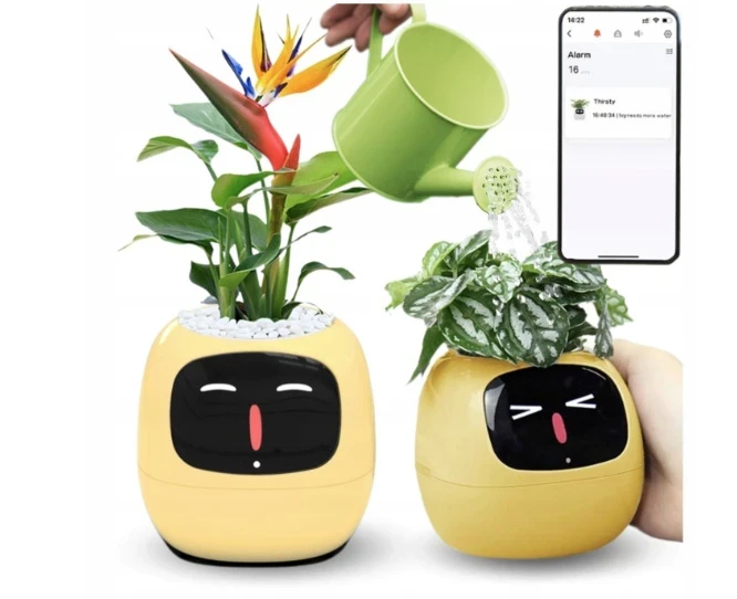 Inteligentní květináč Plantsio IVY žlutá