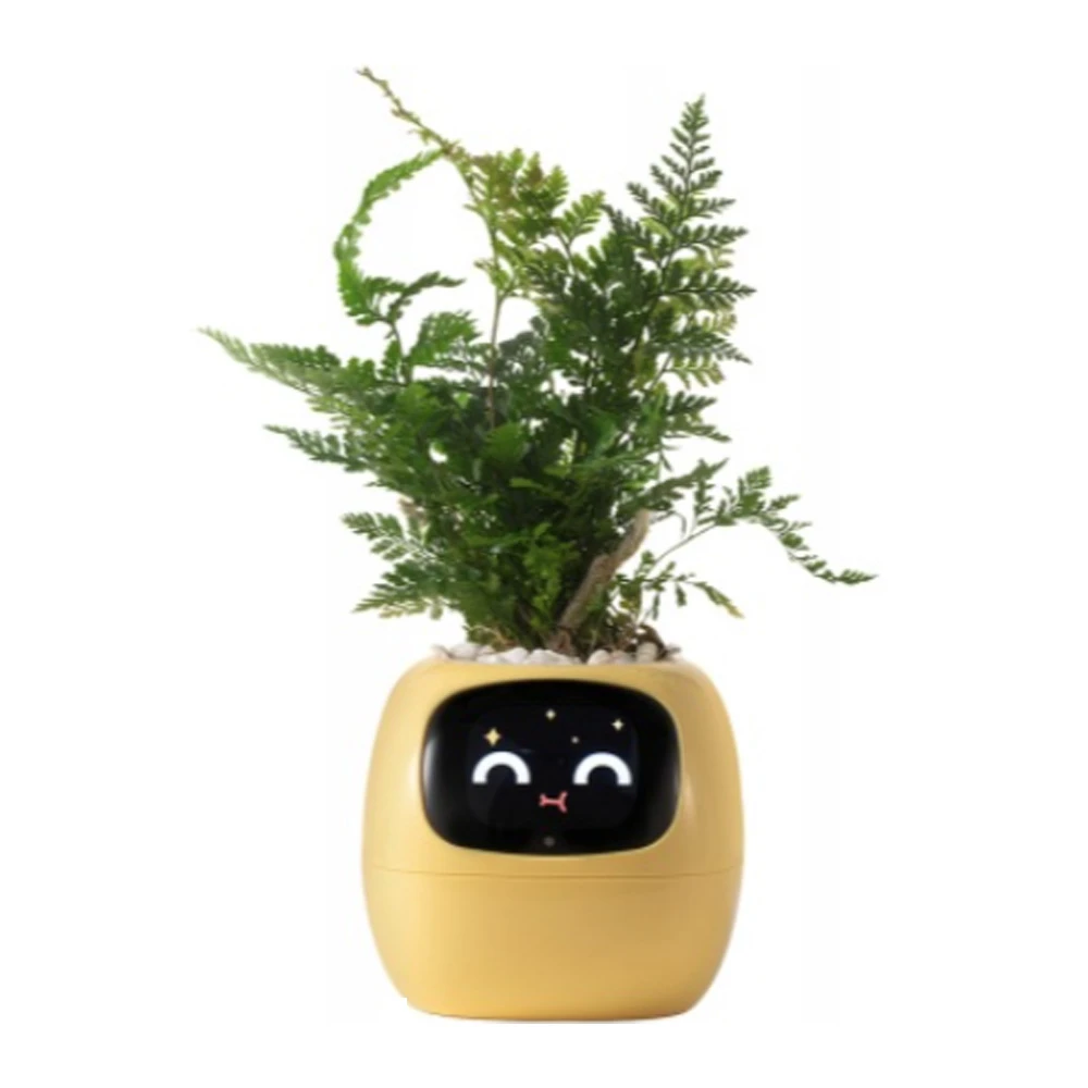 Inteligentní květináč PLANTSIO IVY žlutý