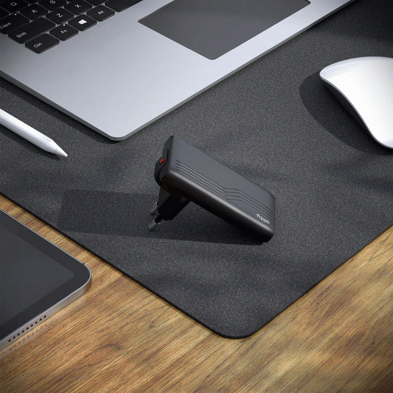 Nabíječka do sítě Allity ATC-02-65WAC 65W, 1xUSB, 1xUSB-C, černá