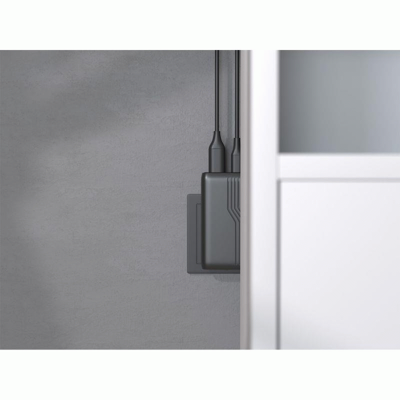 Nabíječka do sítě Allity ATC-02-65WAC 65W, 1xUSB, 1xUSB-C, černá