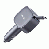 Nabíječka do auta Anker Nano 75W s navíjecím kabelem USB-C, šedá