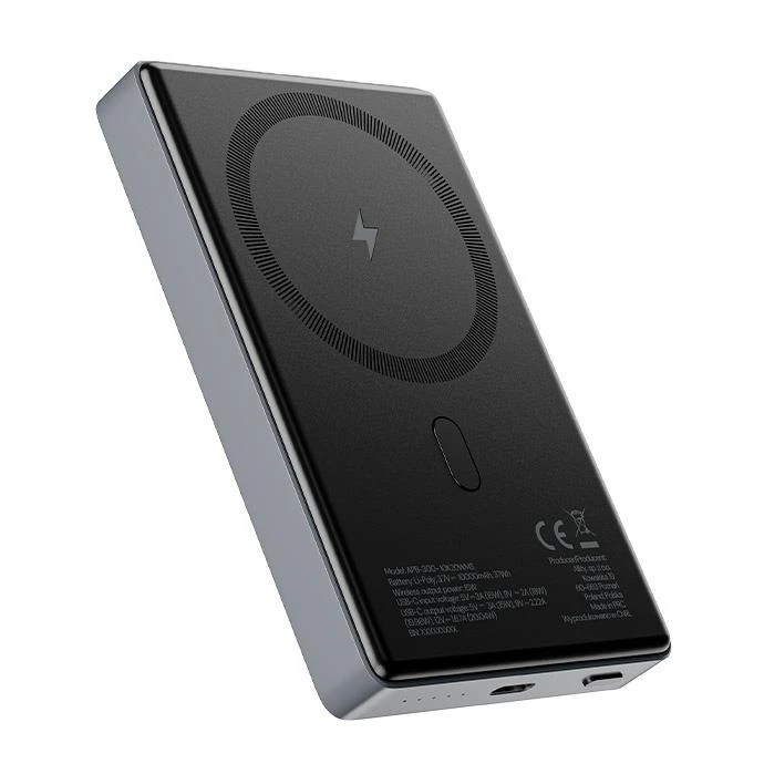Bezdrátová powerbanka Allity APB-300 10000mAh, 20W, šedá