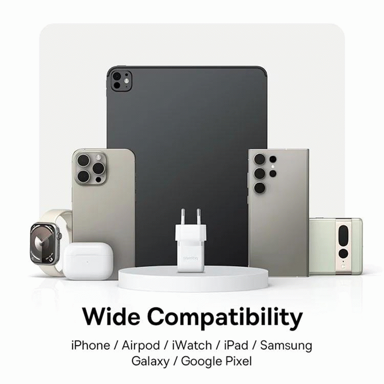 Nabíječka do sítě Baseus Palm 20W, 1xUSB-C, bílá