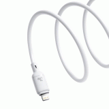 Datový kabel Baseus Silky USB-C/Lightning 1m 20W, bílá