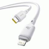 Datový kabel Baseus Silky USB-C/Lightning 1m 20W, bílá