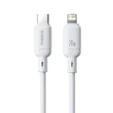 Datový kabel Baseus Silky USB-C/Lightning 1m 20W, bílá