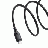 Kabel Baseus Silky USB-C/Lightning 1m 20W, černá