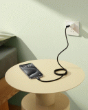 Magnetický kabel Baseus Tungsten USB/USB-C 1m 100W, černá
