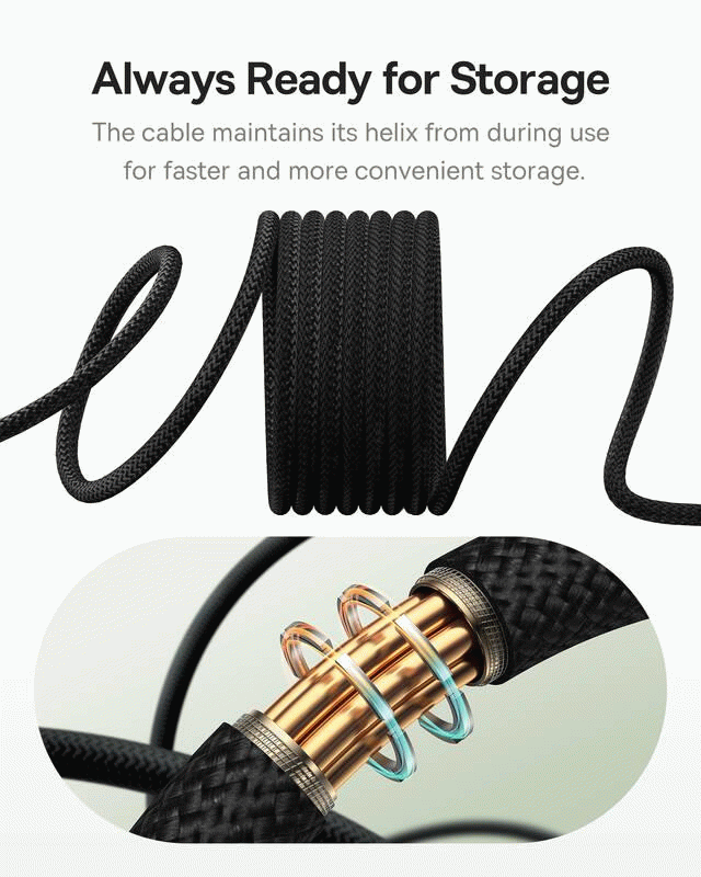 Magnetický kabel Baseus Tungsten USB/USB-C 1m 100W, černá