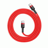 Kabel Baseus Cafule USB-C/USB-C 1m 60W, červená