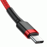 Kabel Baseus Cafule USB-C/USB-C 1m 60W, červená
