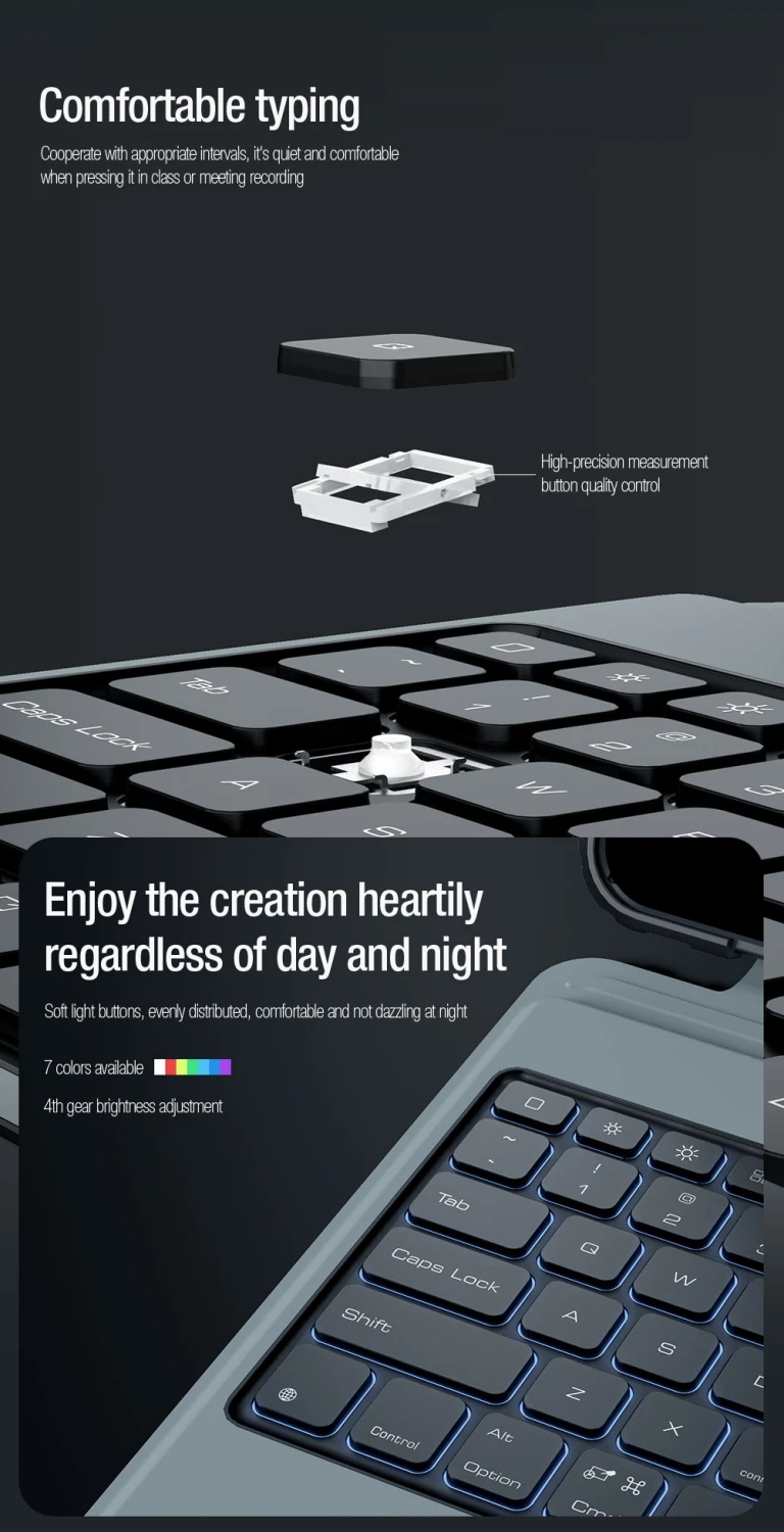 Nillkin Bumper Combo Keyboard Case (Backlit Version) pro iPad Pro 11 2024/25 Black