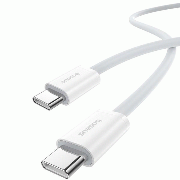 Kabel Baseus Superior 2 USB-C/USB-C 2m 30W, bílá
