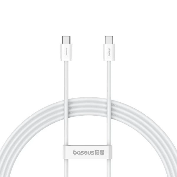 Kabel Baseus Superior 2 USB-C/USB-C 2m 30W, bílá