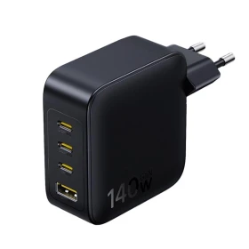 Nabíječka do sítě Baseus EnerFill FH11 GaN 140W 3xUSB-C, 1xUSB, černá