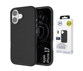 3mk ochranný kryt Hardy Shockproof MagCase pro Apple iPhone 16e / iPhone 17e, černá