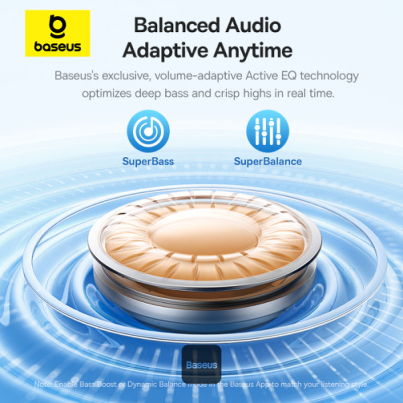 Bluetooth sluchátka Baseus Bass BP1 Pro, černá