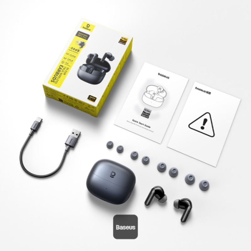 Bluetooth sluchátka Baseus Bass BP1 Pro, černá