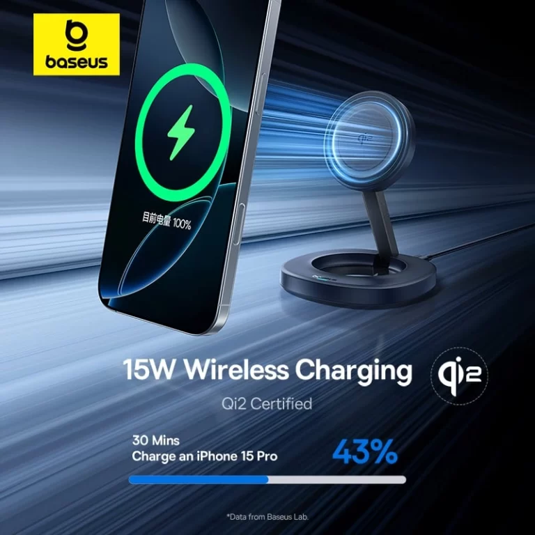 Bezdrátová nabíječka Baseus EnerFill FF11 15W skládací, černá
