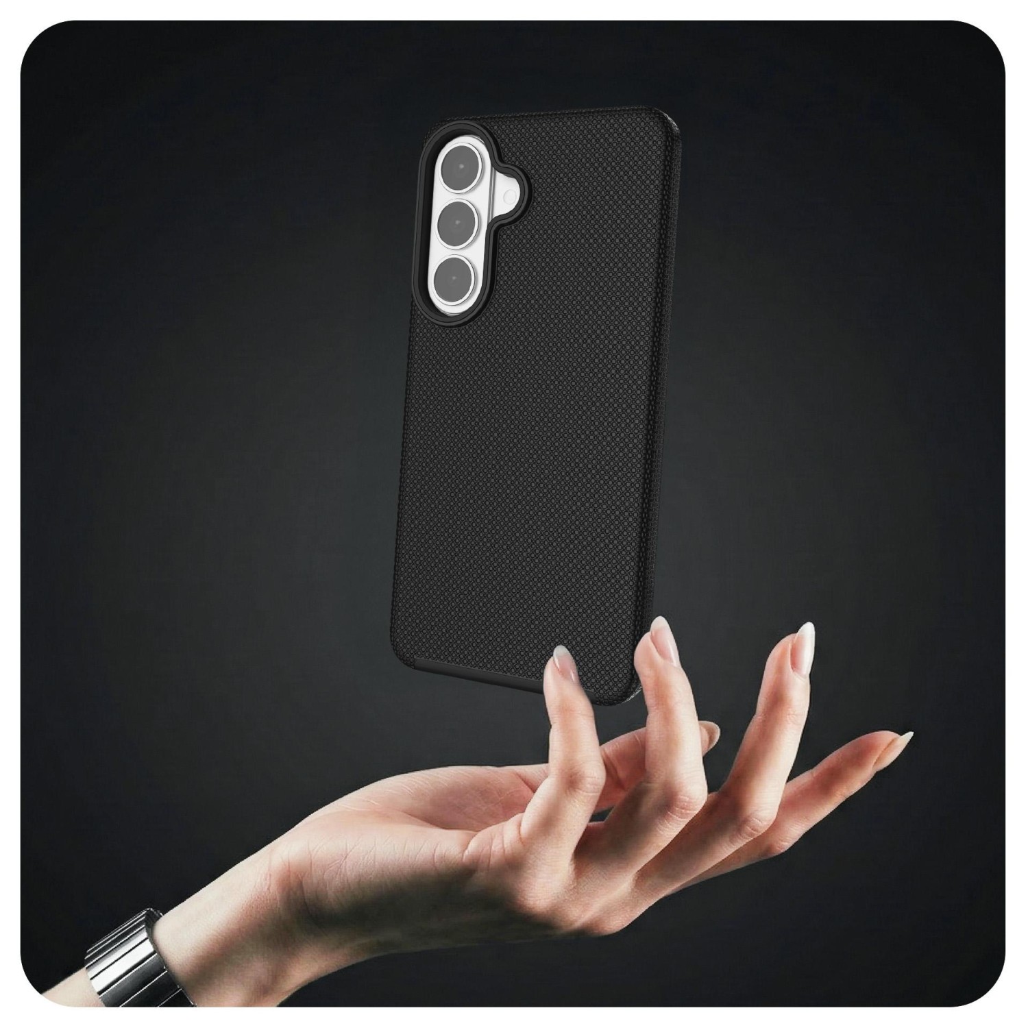 3mk ochranný kryt Hardy Shockproof MagCase pro Samsung Galaxy S26+, černá