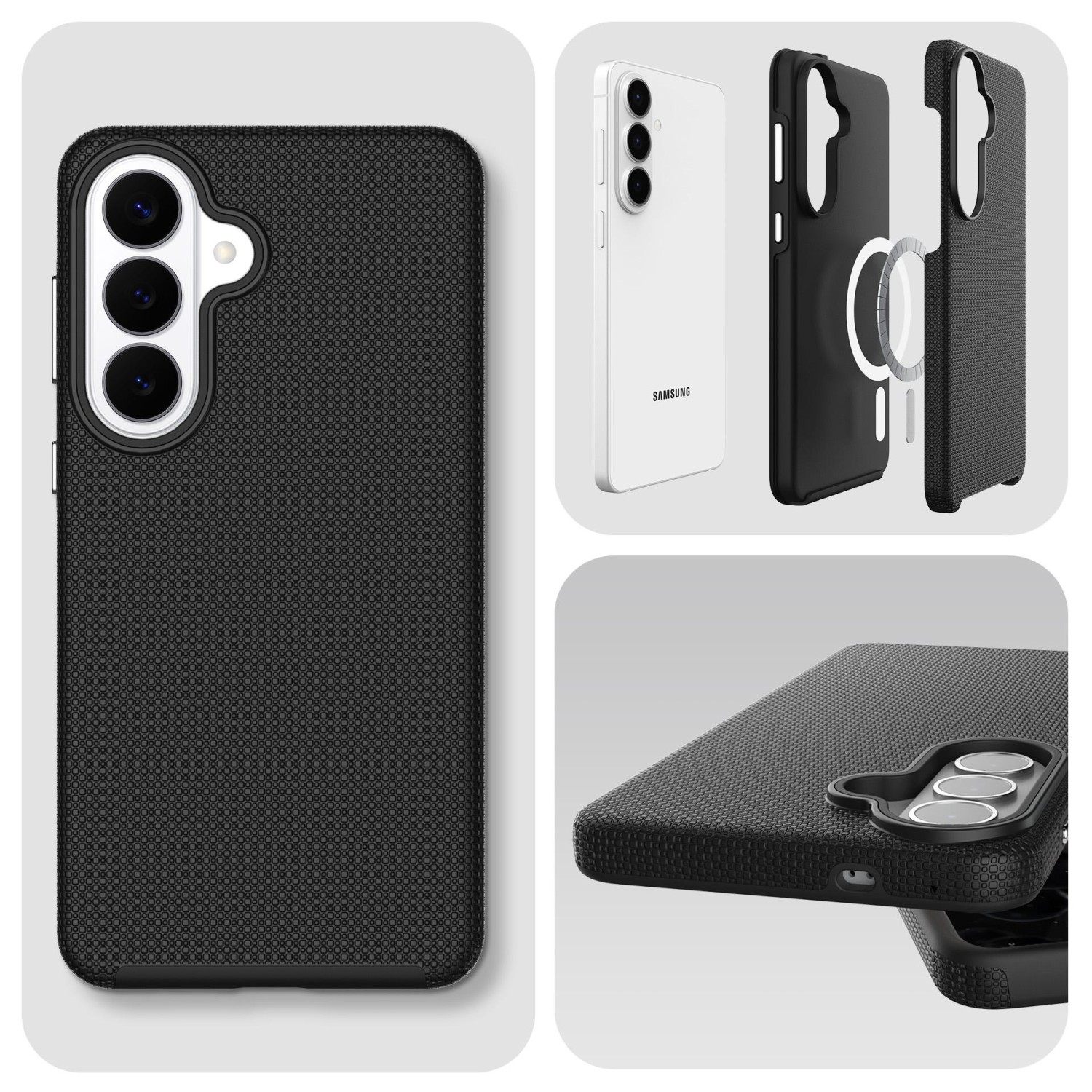 3mk ochranný kryt Hardy Shockproof MagCase pro Samsung Galaxy S26, černá