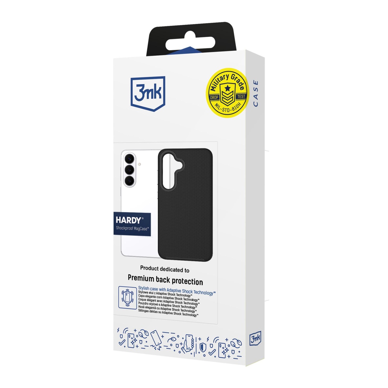 3mk ochranný kryt Hardy Shockproof MagCase pro Samsung Galaxy S26, černá