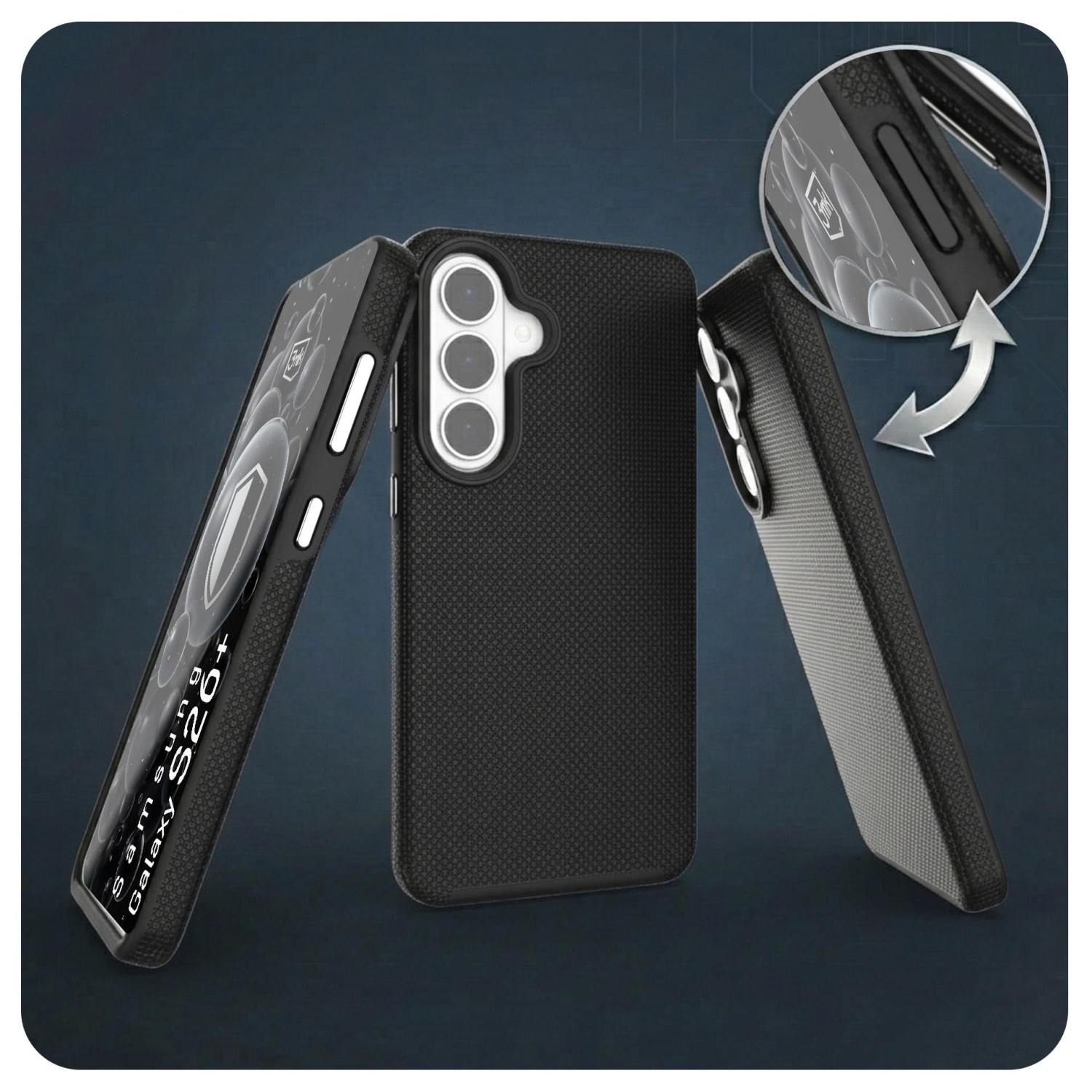 3mk ochranný kryt Hardy Shockproof MagCase pro Apple iPhone 17 Pro, černá