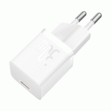 Nabíječka do sítě Baseus GaN5 30W s USB-C/USB-C kabelem 100W 1m, 1xUSB-C, bílá