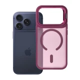 Case for iPhone 17 Pro Max / 18 Pro Max Forcell F-Protect Shadow Stand Premium compatible with MagSafe dark cherry