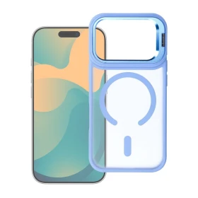 Zadní kryt Forcell F-Protect Shadow Stand Premium compatible with MagSafe pro Apple iPhone 17 Pro Max / 18 Pro Max, světle modrá