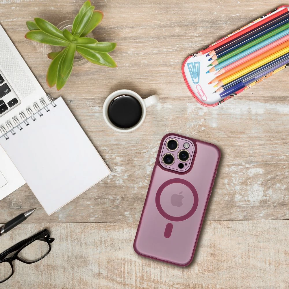 Case for iPhone 17 Pro / 18 Pro Variete Mag Cover compatible with MagSafe purple