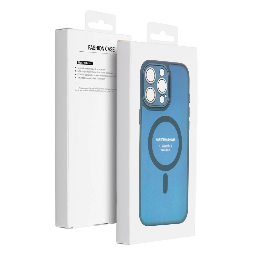 Case for iPhone 17 Pro / 18 Pro Variete Mag Cover compatible with MagSafe navy blue