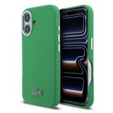 Zadní kryt Lacoste PVC Iconic Petit Pique Metal Logo MagSafe pro Apple iPhone 18 Pro Max, estragon