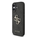 Zadní kryt Guess PU 4G Metal Logo Strap pro Apple iPhone 18 Pro Max, černá