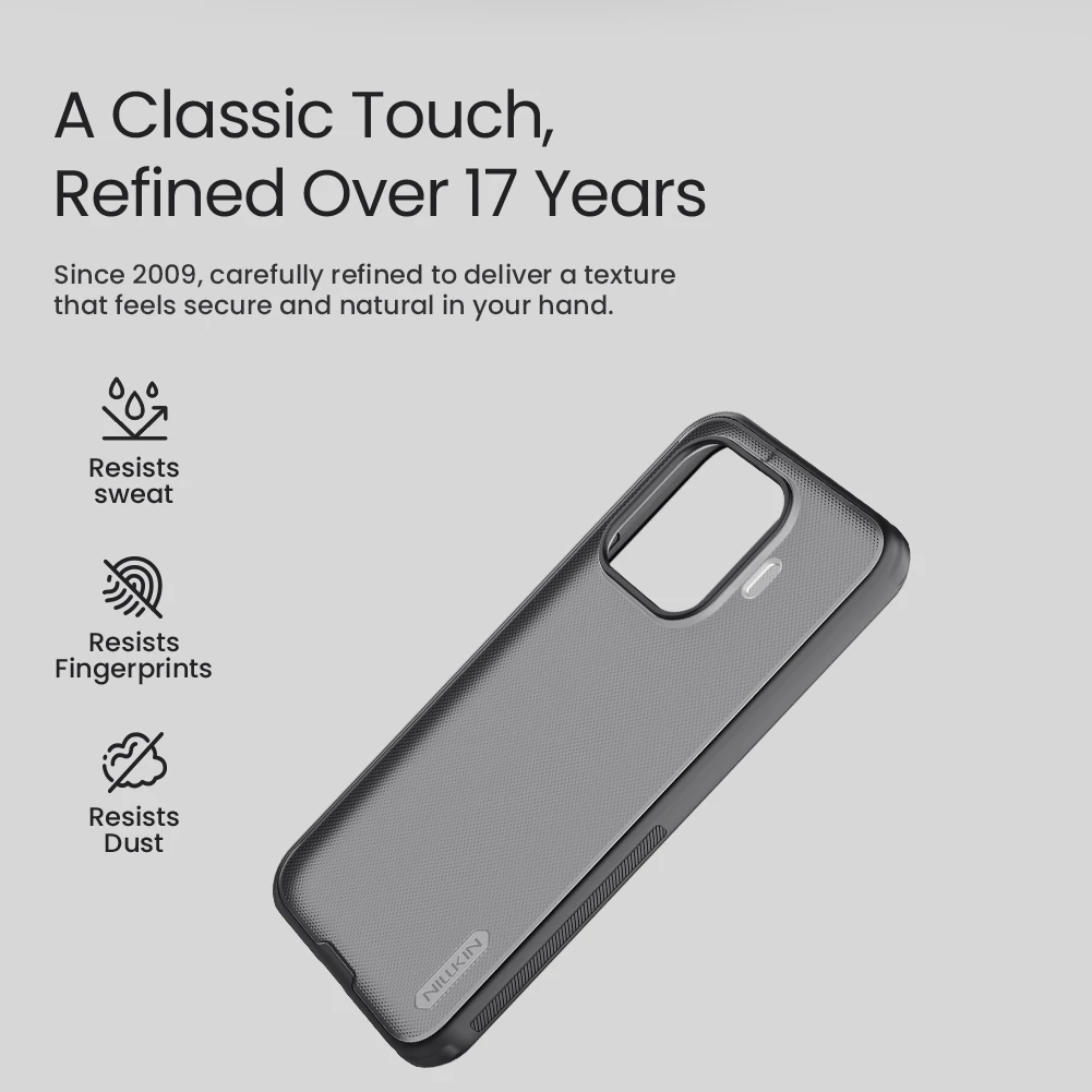 Nillkin Super Frosted PRO Zadní Kryt pro Xiaomi 17T Pro Transparent Black