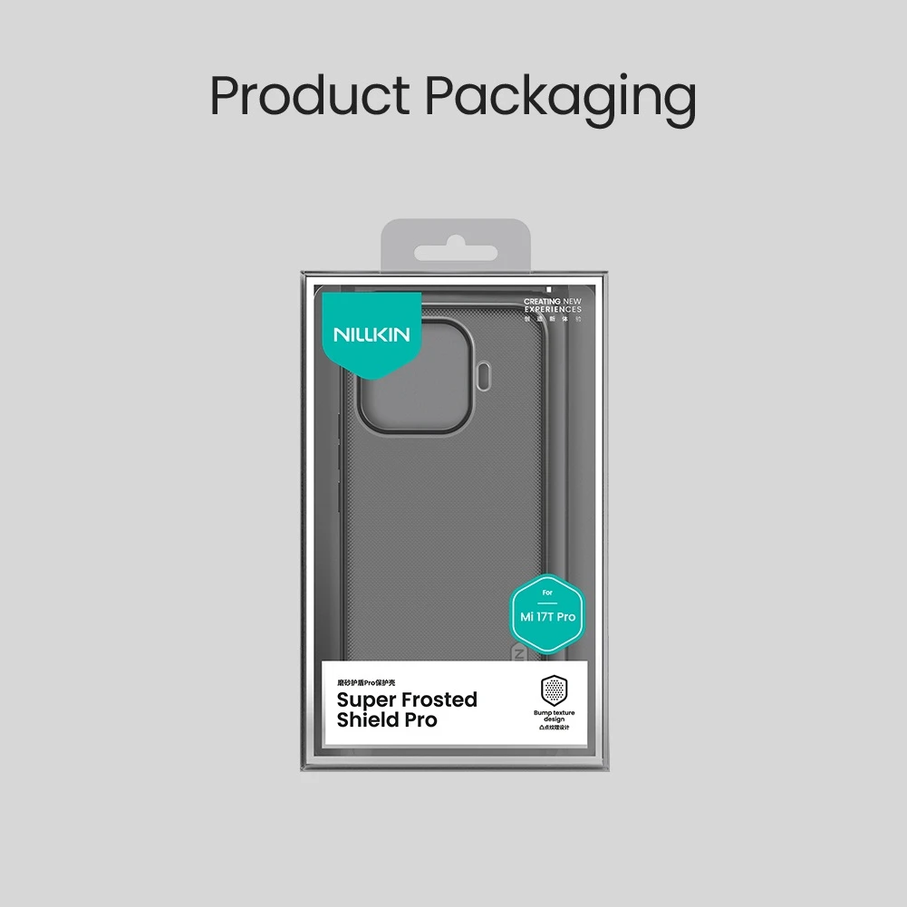 Nillkin Super Frosted PRO Zadní Kryt pro Xiaomi 17T Pro Transparent Black