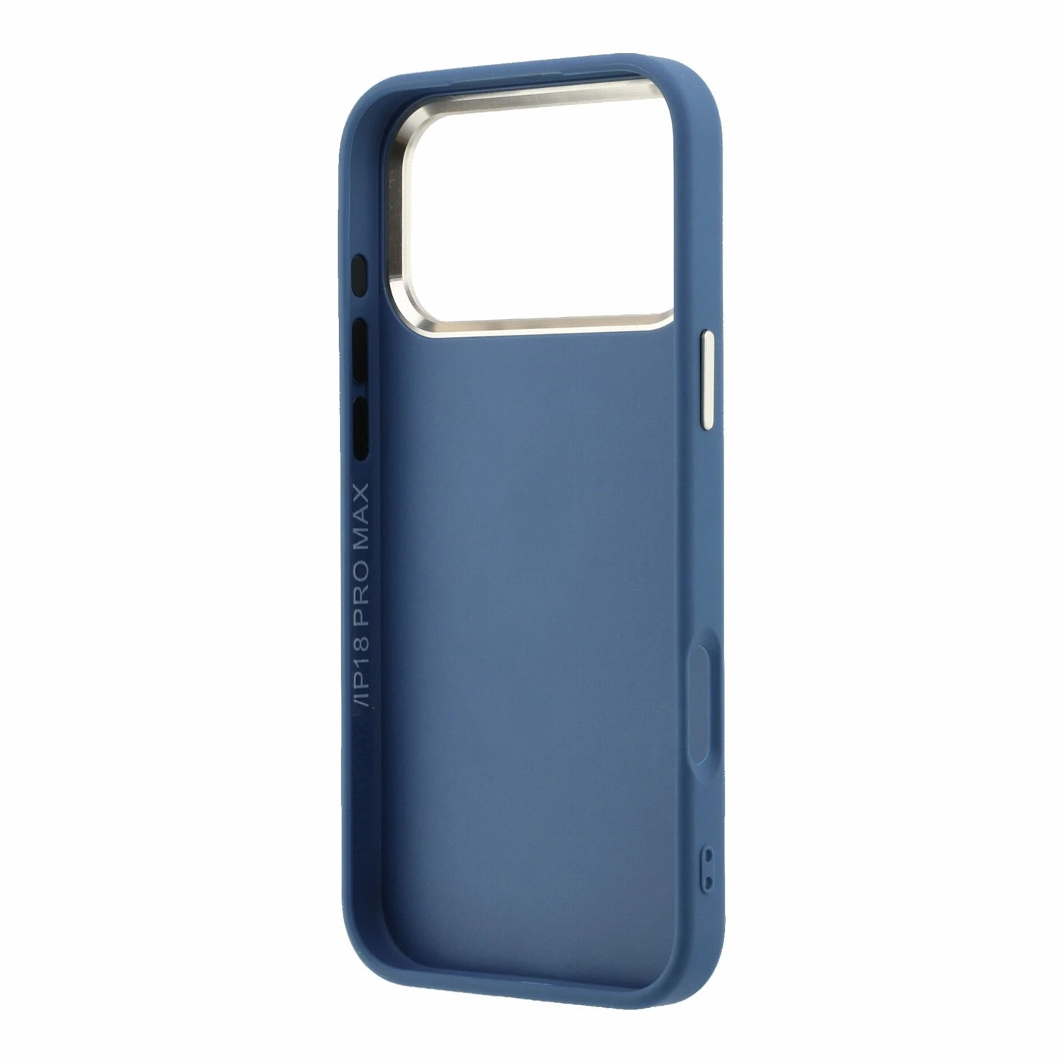 Guess PU 4G Resin Metal Logo Zadní Kryt pro iPhone 18 Pro Blue