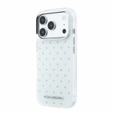 Karl Lagerfeld IML Rhinestones Allover Magsafe Zadní Kryt pro iPhone 18 Pro White
